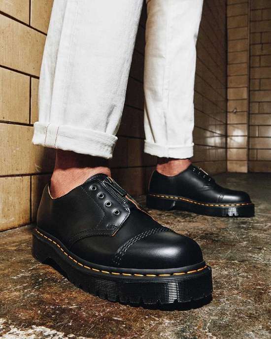 Zapatos Inteligentes Dr. Martens Smiths Laceless Bex Hombre Negros MX-31764